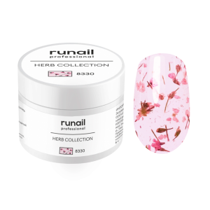 8330 RuNail Гель-лак Herb с сухоцветами, 5 гр.