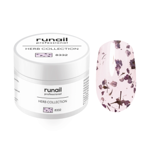 8332 RuNail Гель-лак Herb с сухоцветами, 5 гр.