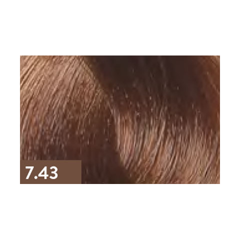 KAARAL BACO Крем-краска 7.43 медно-золотистый блондин, 100 мл.