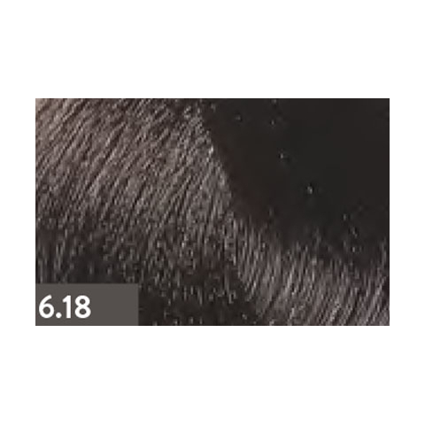 KAARAL BACO Крем-краска 6.18 темный блондин пепельно-коричневый, 100 мл.