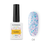 TNL База молочная Confetti №4 с цветной поталью, 10 мл.