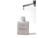 8543 RuNail Гель-лак Milk Shake с поталью, 10 мл.