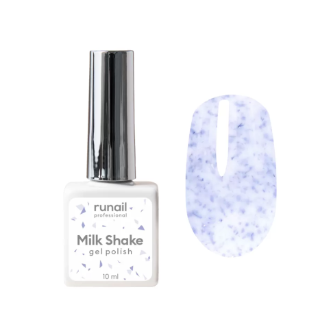 8544 RuNail Гель-лак Milk Shake с поталью, 10 мл.