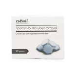 3783 RuNail Спонжи для снятия липкого слоя, 80 шт.