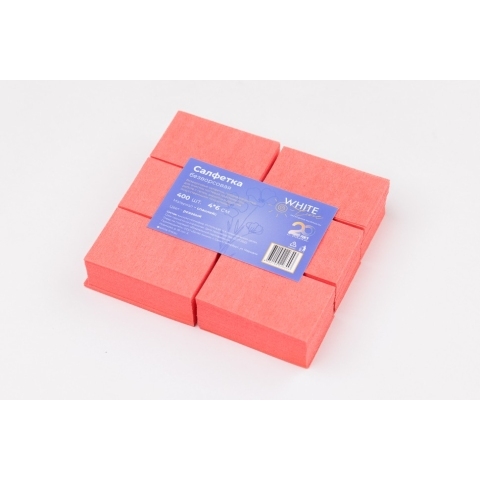 Салфетка маникюрная для искусственных покрытий White line уп. №400 розовый