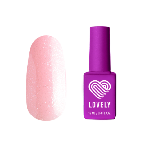 BS03 Lovely База камуфлирующая с шиммером Нежно-розовая, 12 мл.