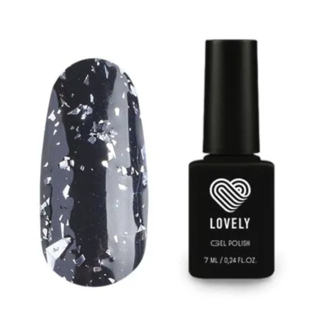 3970 Lovely Топ с фольгой Серебро Без липкого слоя, 7 мл.