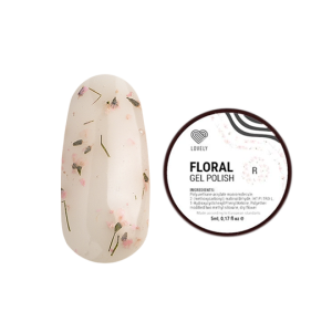 Lovely Гель-лак c сухоцветами Floral розовый, 5 мл.