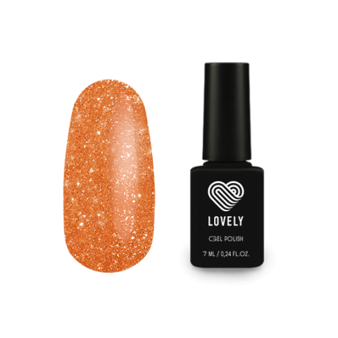 Lovely Гель-лак светоотражающий Папайя, 7 мл.
