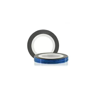 2521 RuNail Самоклеющаяся лента, синяя голографика, 20 м.