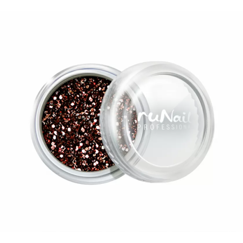 0644 RuNail Блёстки Тёмно-коричневый