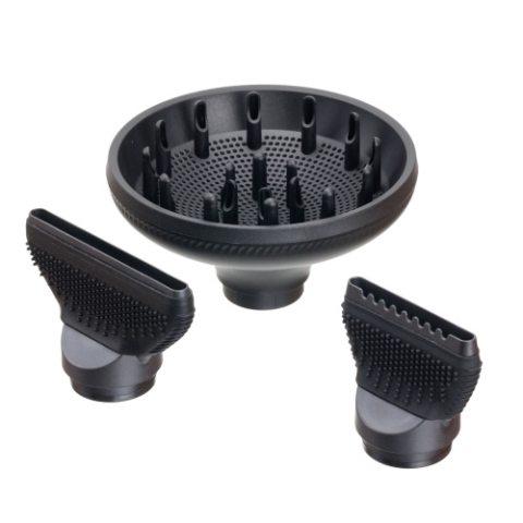 LD-1887 DEWAL Фен PRO Legacy черный, 1700 Вт, 2 насадки + диффузор