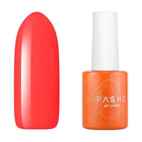 PASHE Гель-лак Atelier №32 Неоновый красный, 9 мл.