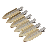 CL2603 lemon/gold Зажим Лепесток, металл 6 см (6 шт)