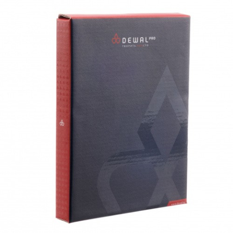 MR-402 DEWAL Зеркало складное, пластик, черное, 12,5*16 см