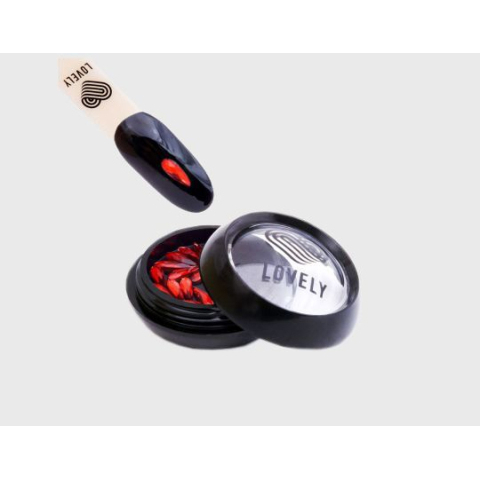 Lovely Стразы Капля, красные, 8 мм.