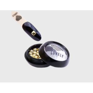 Lovely Стразы Квадрат, золото, 3 мм.