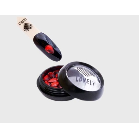 Lovely Стразы Лепесток, красные, 5 мм.