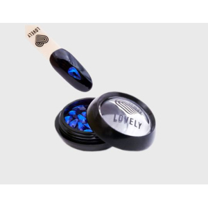 Lovely Стразы Лепесток, синие, 4 мм.