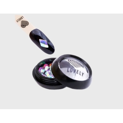 Lovely Стразы Ромб, голография, 10 мм.