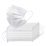 БИНОВИ Маска 3-х слойная белая, фильтр-мелтблаун, 1/50 шт, коробка