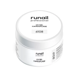 6108 RuNail Камуфлирующий УФ Гель Молочный коктейль, 30 гр.