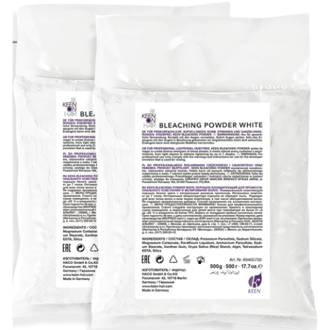 KEEN Блондирующий порошок Белый (до 7 тонов), коробка, 2*500 гр.