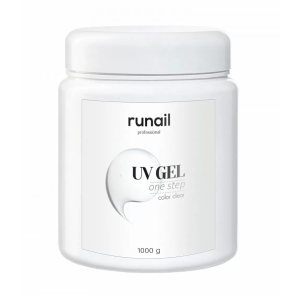 6303 RuNail Однофазный УФ Гель Прозрачный, 1000 гр.