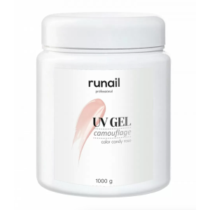 6306 RuNail Камуфлирующий УФ Гель Розовая карамель, 1000 гр.