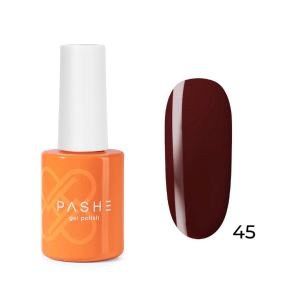 PASHE Гель-лак Atelier №45 Глубокое бордо, 9 мл.