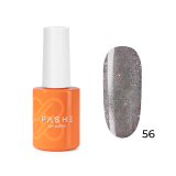 PASHE Гель-лак Atelier №56 Мерцающий графит, 9 мл.