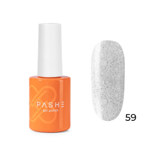 PASHE Гель-лак Atelier №59 Серебристый айсберг, 9 мл.