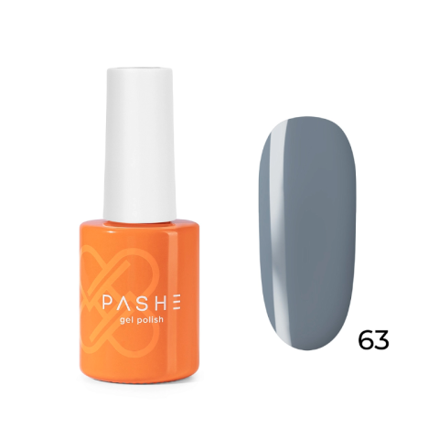 PASHE Гель-лак Atelier №63 Серо-голубой, 9 мл.