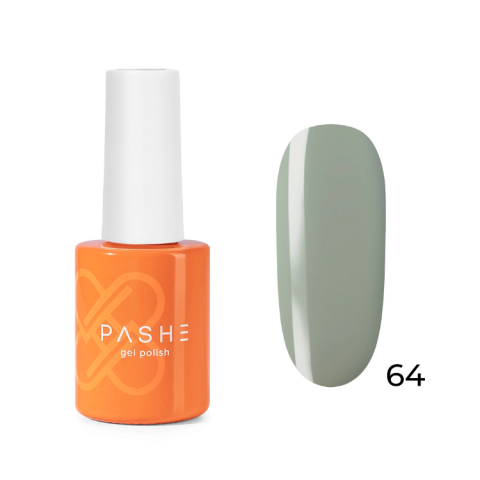 PASHE Гель-лак Atelier №64 Фисташковый серый, 9 мл.