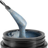 TNL Гель для наращивания Stiff жёсткий с поталью №06 серо-голубой, 18 мл.