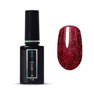 9291 RuNail Гель-лак Cветоотражающий "Красная дорожка", 7 мл.