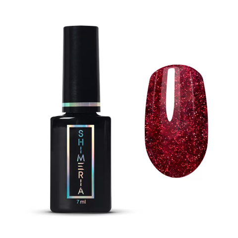 9291 RuNail Гель-лак Cветоотражающий "Красная дорожка", 7 мл.