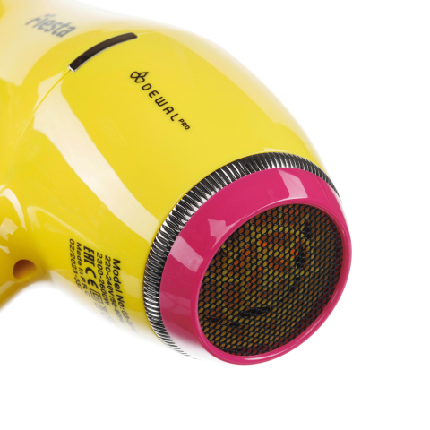 03-2010 Dewal Фен Fiesta, манго, 2600 Вт, 2 насадки+диффузор+2 фильтра