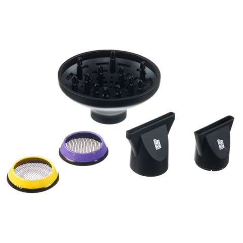 03-2010 Dewal Фен Fiesta, фуксия, 2600 Вт, 2 насадки+диффузор+2 фильтра