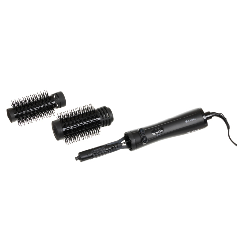 03-400А DEWAL Фен-щётка, черная, 1200 Вт, 2 насадки: 38 мм, 50 мм.