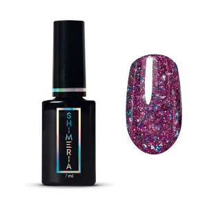 9284 RuNail Гель-лак Светоотражающий с фольгой "Горячий лёд", 7 мл.