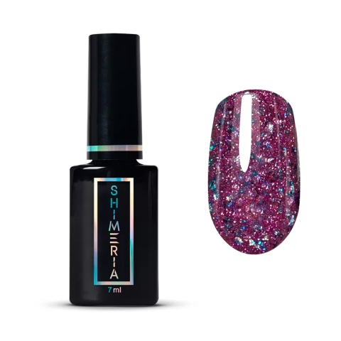 9284 RuNail Гель-лак Светоотражающий с фольгой "Горячий лёд", 7 мл.