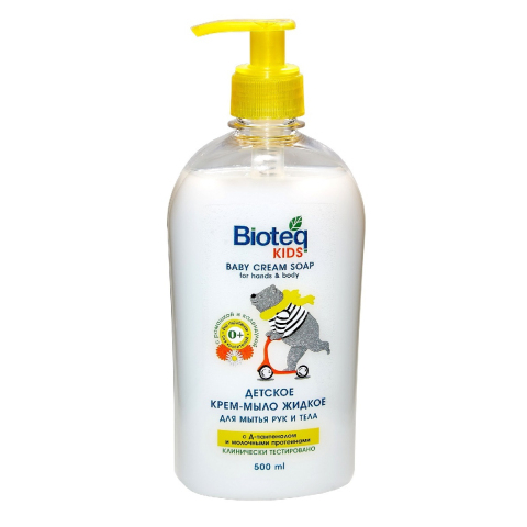 BioTeq KIDS Детское жидкое крем-мыло с Ромашкой, 500 мл.