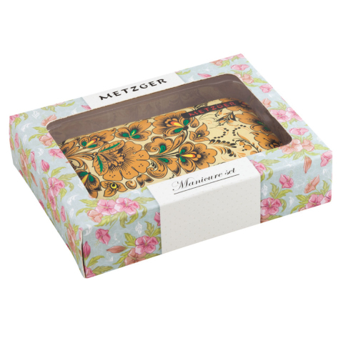 МЕТЦГЕР MS-3957 (4) Маникюрный набор Хохлома