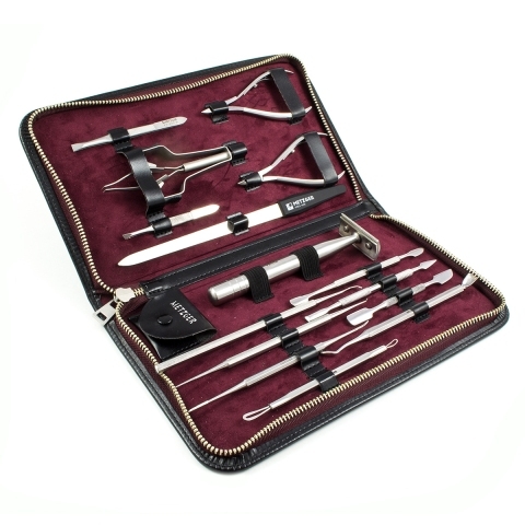 МЕТЦГЕР Чехол для инструментов кожаный 18 предметов