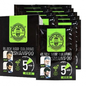 1 шт. Men's Master Окрашивающий шампунь для волос Чёрный, 1*25 мл.