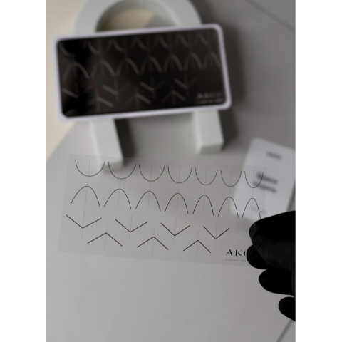 ANGE №018 Пластина для стемпинга 6*12 см. с ДЕМО-листом