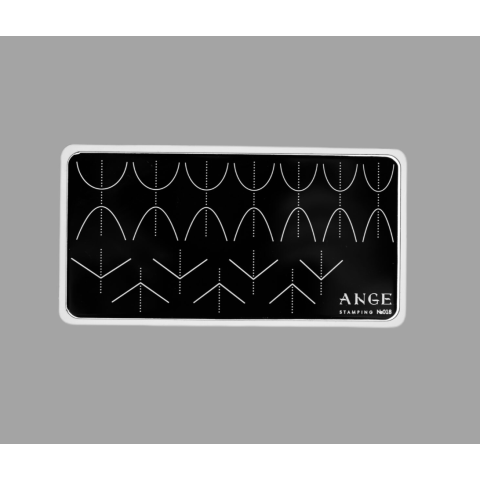 ANGE №018 Пластина для стемпинга 6*12 см. с ДЕМО-листом