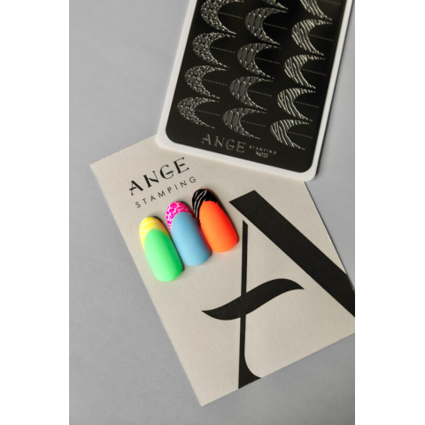 ANGE №023 Пластина для стемпинга 6*12 см. с ДЕМО-листом