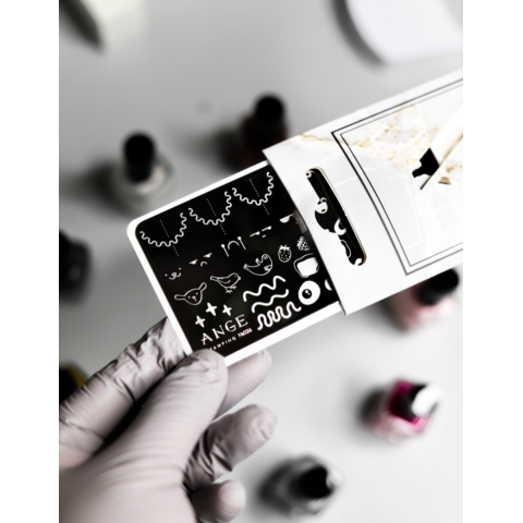 ANGE №026 Пластина для стемпинга 6*12 см. с ДЕМО-листом